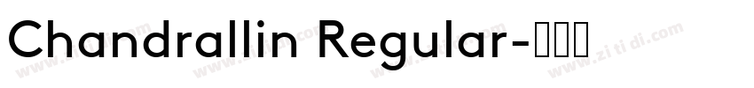 Chandrallin Regular字体转换